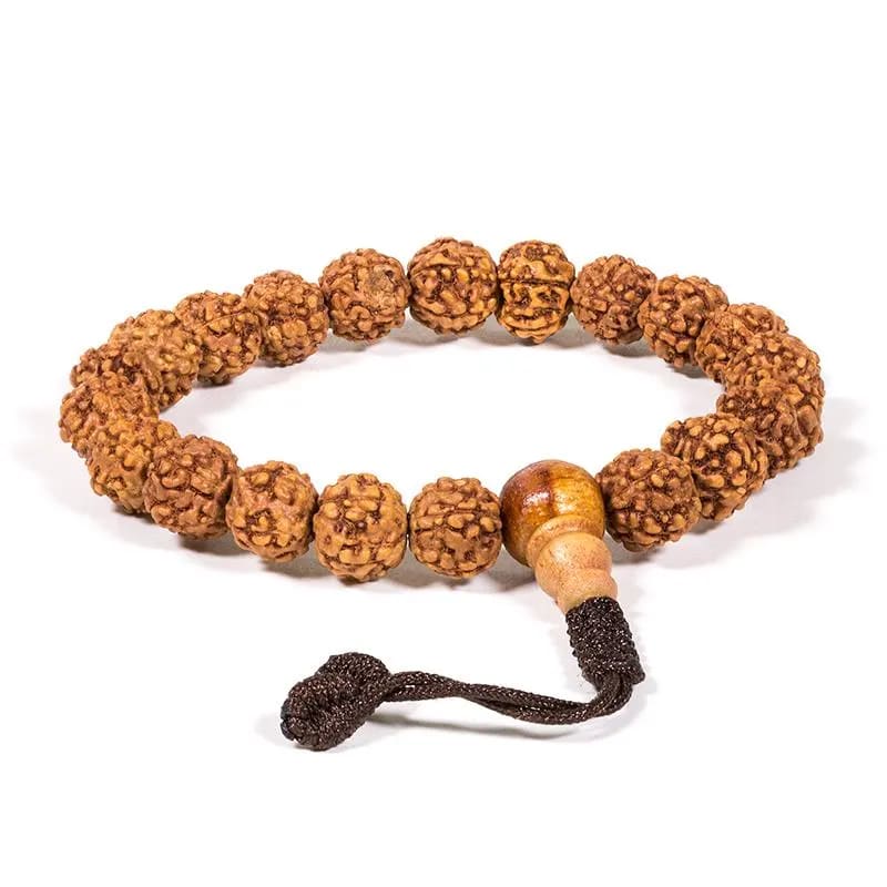 Brățară Mala Ajustabilă din Mărgele de Rudraksha - Unisex